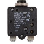 W58 Series Thermal Circuit Breaker  | 15 Amp (Push-to-Reset)