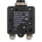 W58 Series Thermal Circuit Breaker  | 20 Amp (Push-to-Reset)