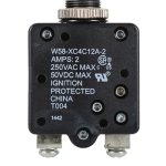 W58 Series Thermal Circuit Breaker  | 2 Amp (Push-to-Reset)