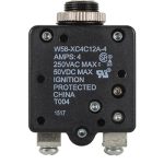 W58 Series Thermal Circuit Breaker  | 4 Amp (Push-to-Reset)